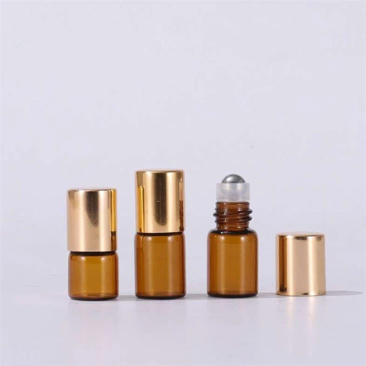 glass essential oil bottle