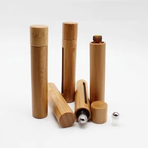8ml 10ml бамбукова скляна роликова пляшка